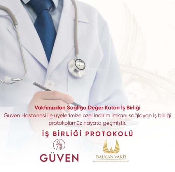 VAKFIMIZ İLE GÜVEN HASTANELERİ ARASINDA İŞ BİRLİĞİ PROTOKOLÜ İMZALANMIŞTIR. VAKIF ÜYELERİMİZE KATMA DEĞER OLUŞTURMAYA DEVAM EDİYORUZ.